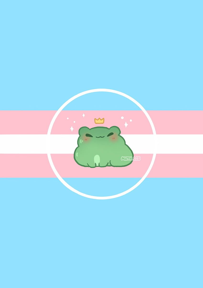 Cute pansexual frog HD wallpaper
