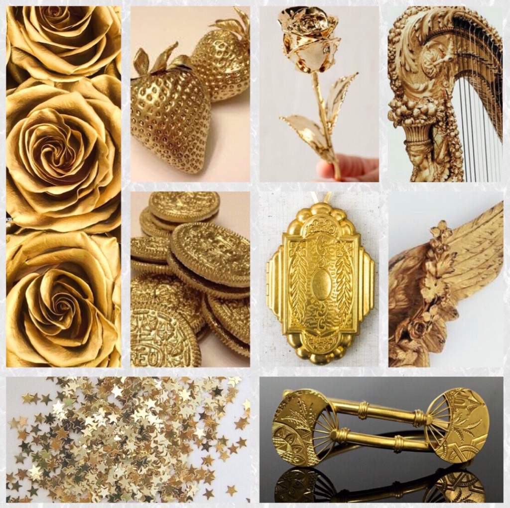 Gold Statues Aesthetic Collage (Theme 16?). aesthetics ✨ Amino