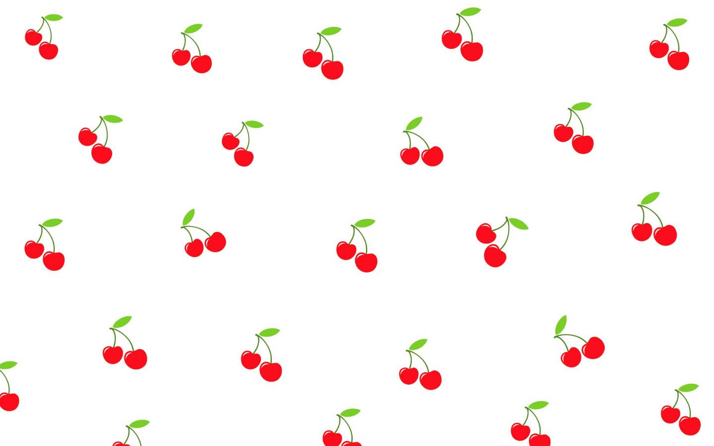 Cherry pattern on a white background - Cherry