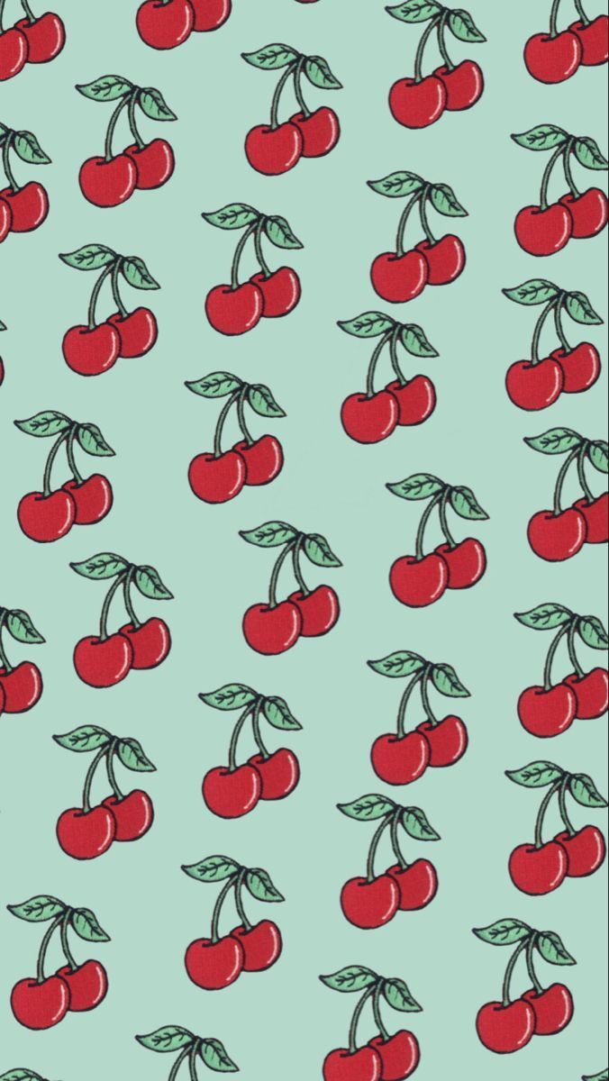 Cherry pattern fabric by kimberlysue on spoonflower - Cherry