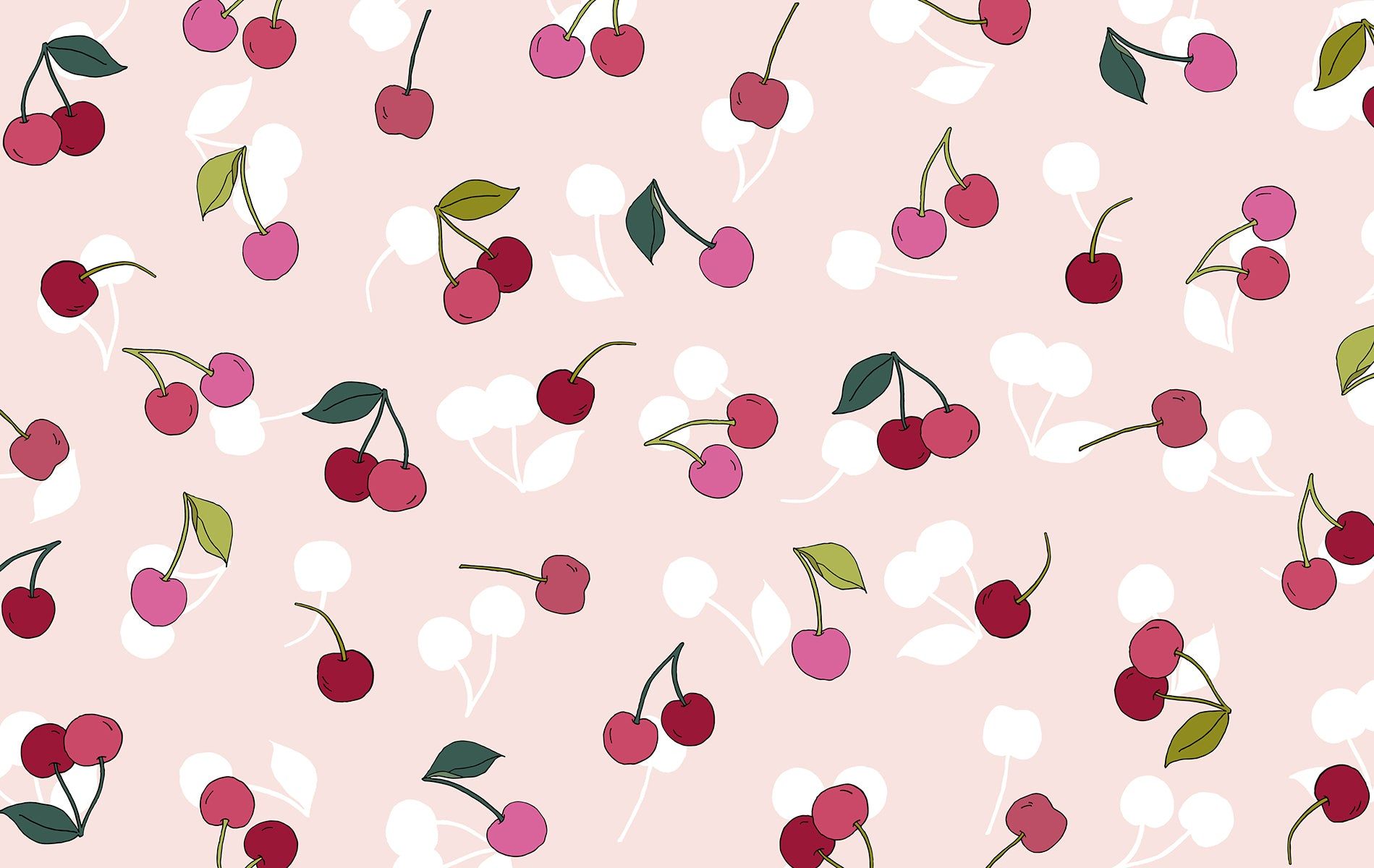 Cherry desktop and iPad wallpaper