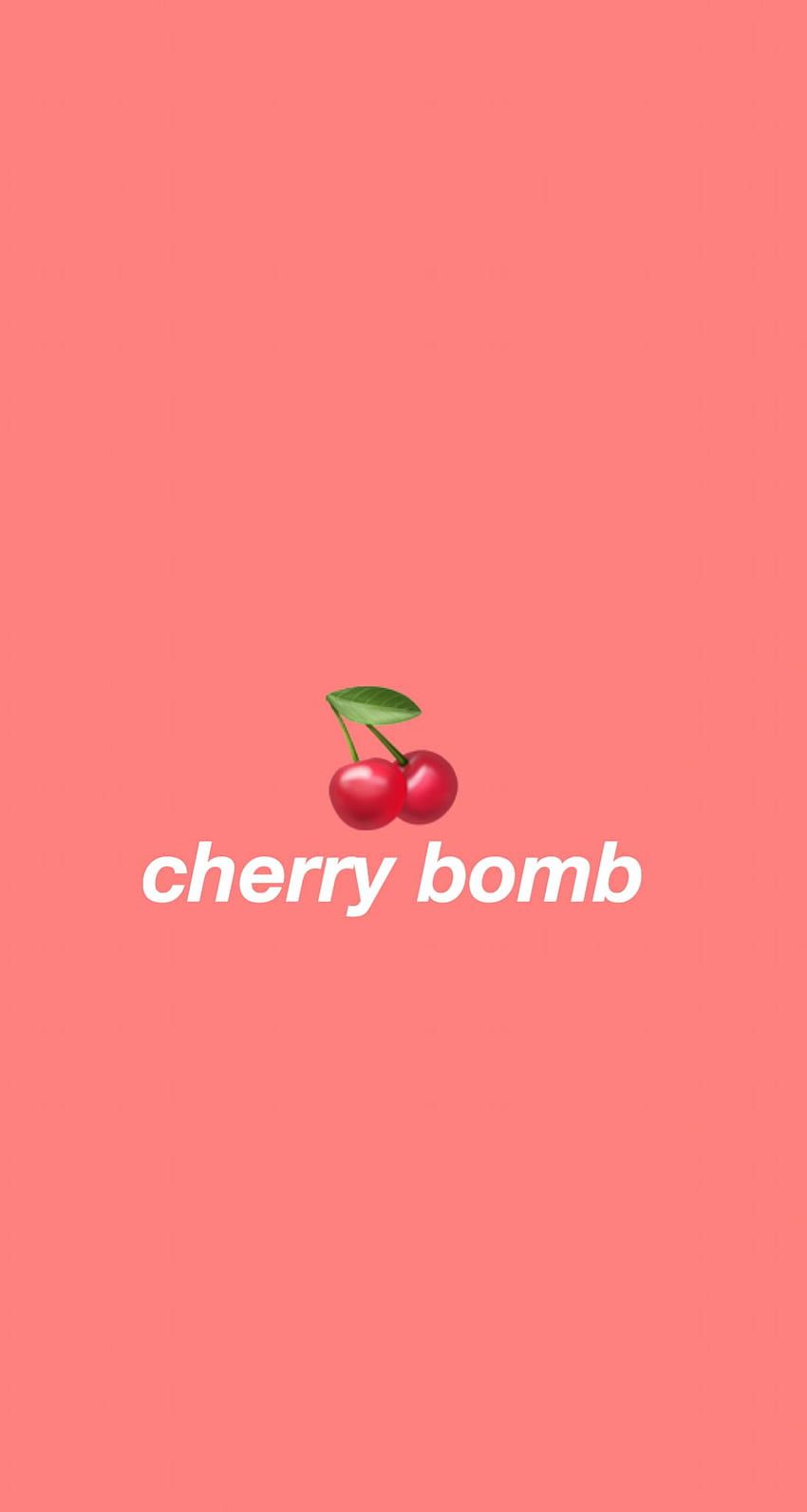 Cherry Bomb wallpaper I made for my phone! - Cherry