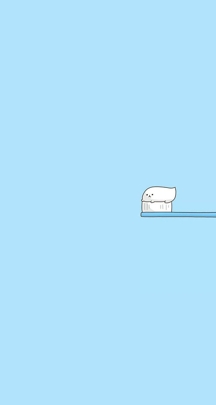 A toothbrush floating in the water - Dentist