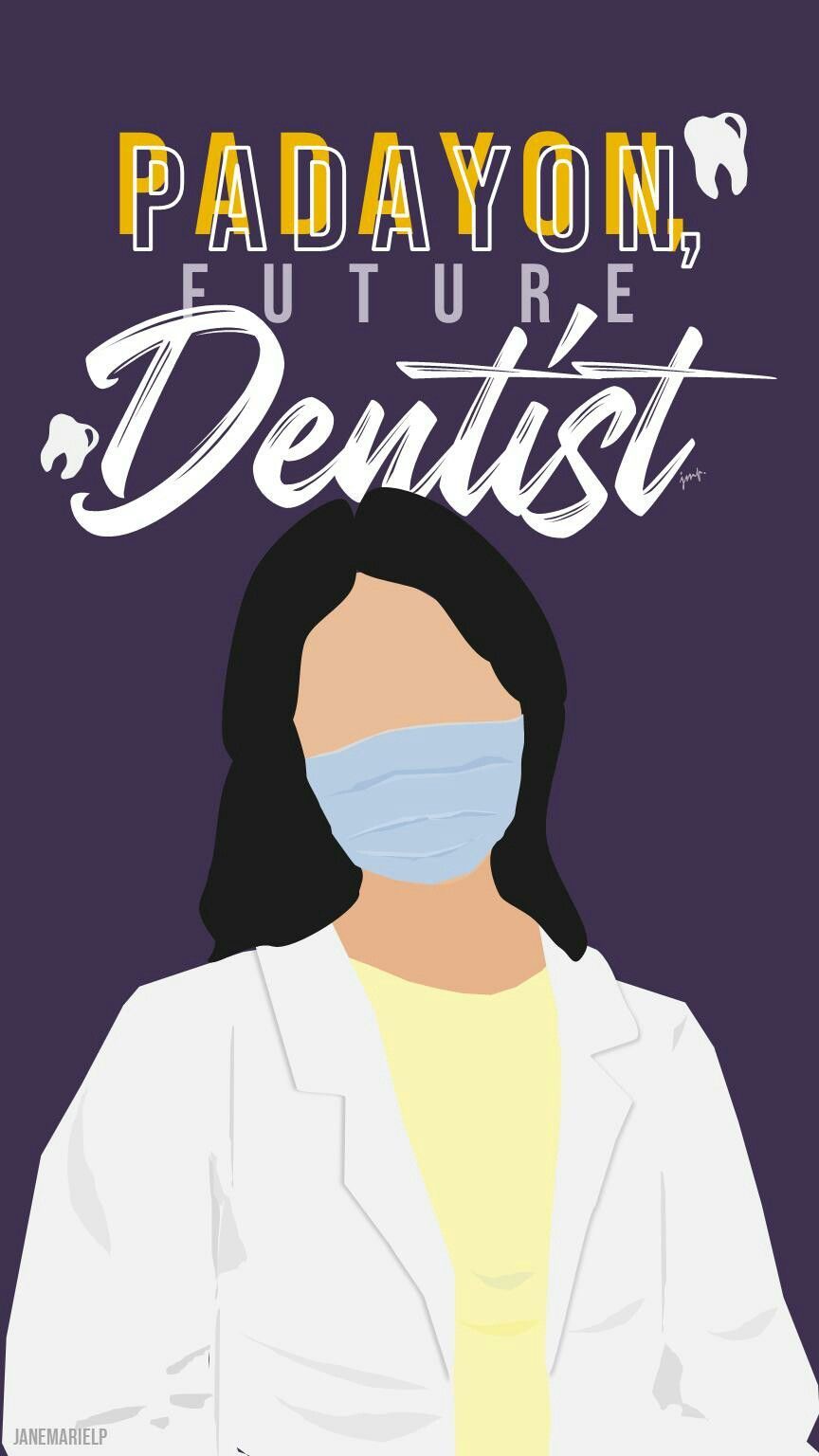 A digital drawing of a woman in a lab coat and face mask with the text 