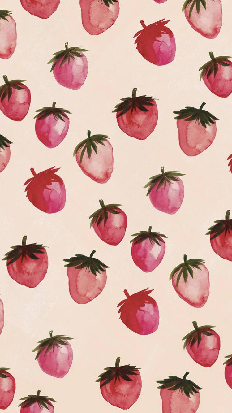 Download Strawberry Aesthetic Wallpaper