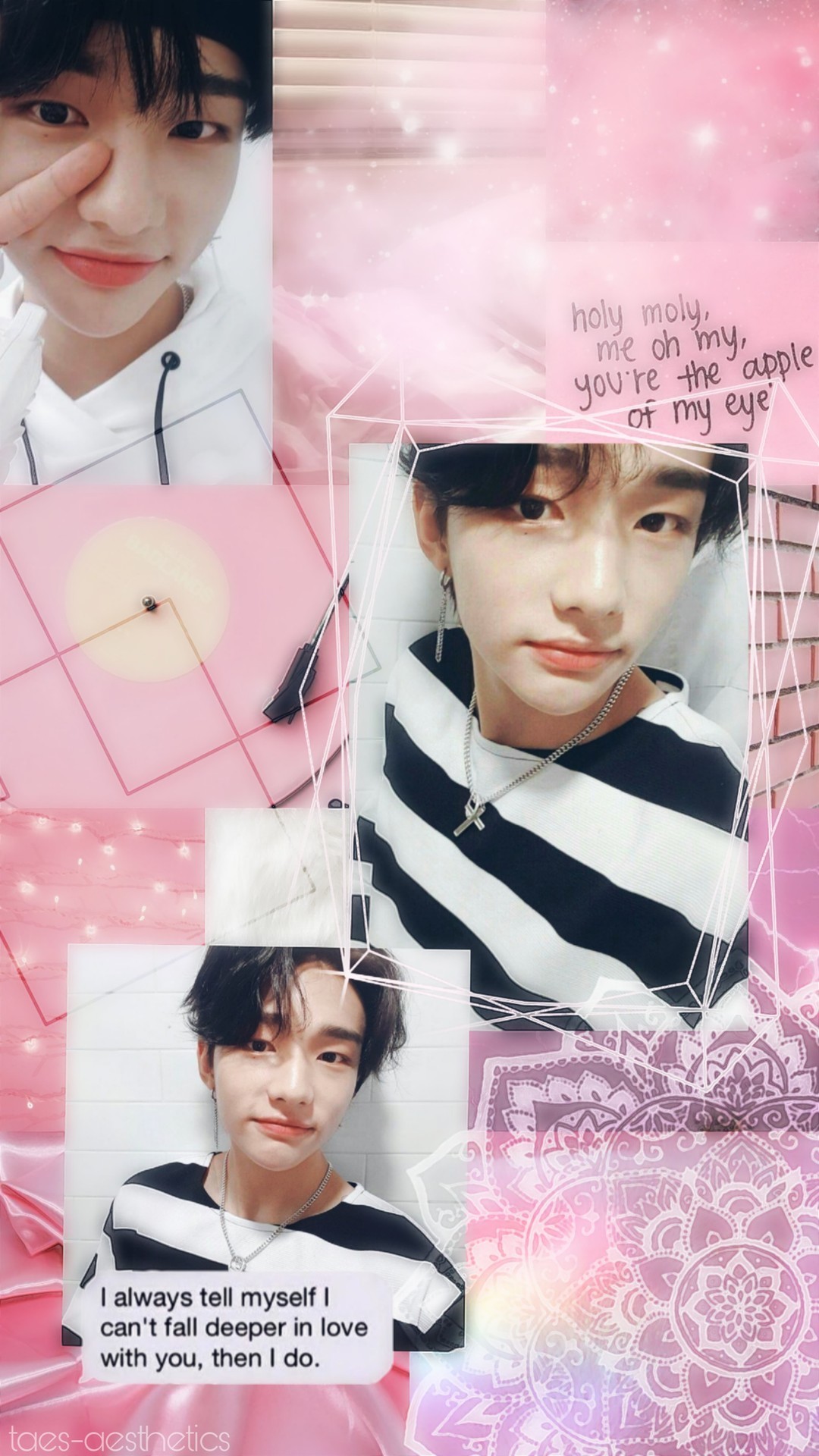 Free download Kpop lockscreens Hyunjin soft pink Requested by anon I [1080x1920] for your Desktop, Mobile & Tablet. Explore Hyunjin Aesthetic Wallpaper. Aesthetic Wallpaper, Emo Aesthetic Wallpaper, Goth Aesthetic Wallpaper