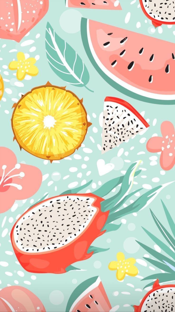 PINTEREST LIKES. Fruit wallpaper pattern, iPhone wallpaper hipster, Fruit wallpaper