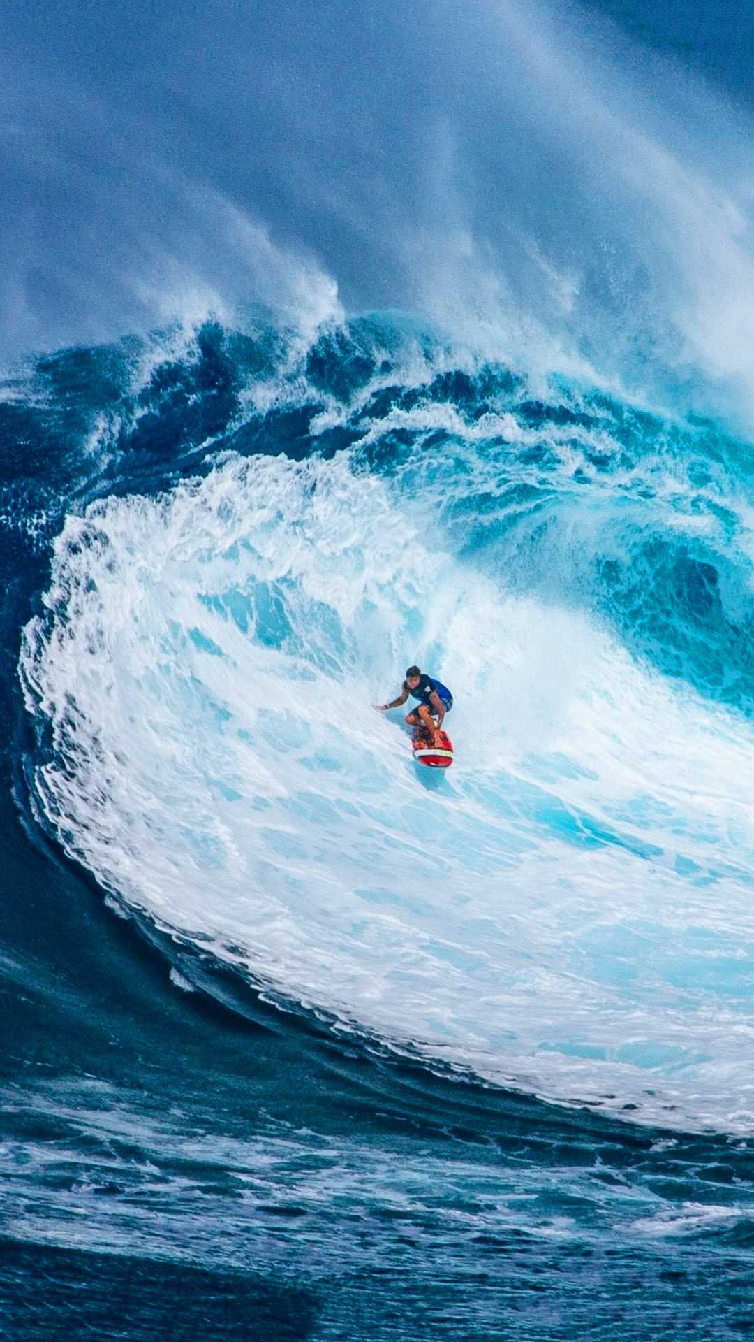 A man surfing a big wave - Surf