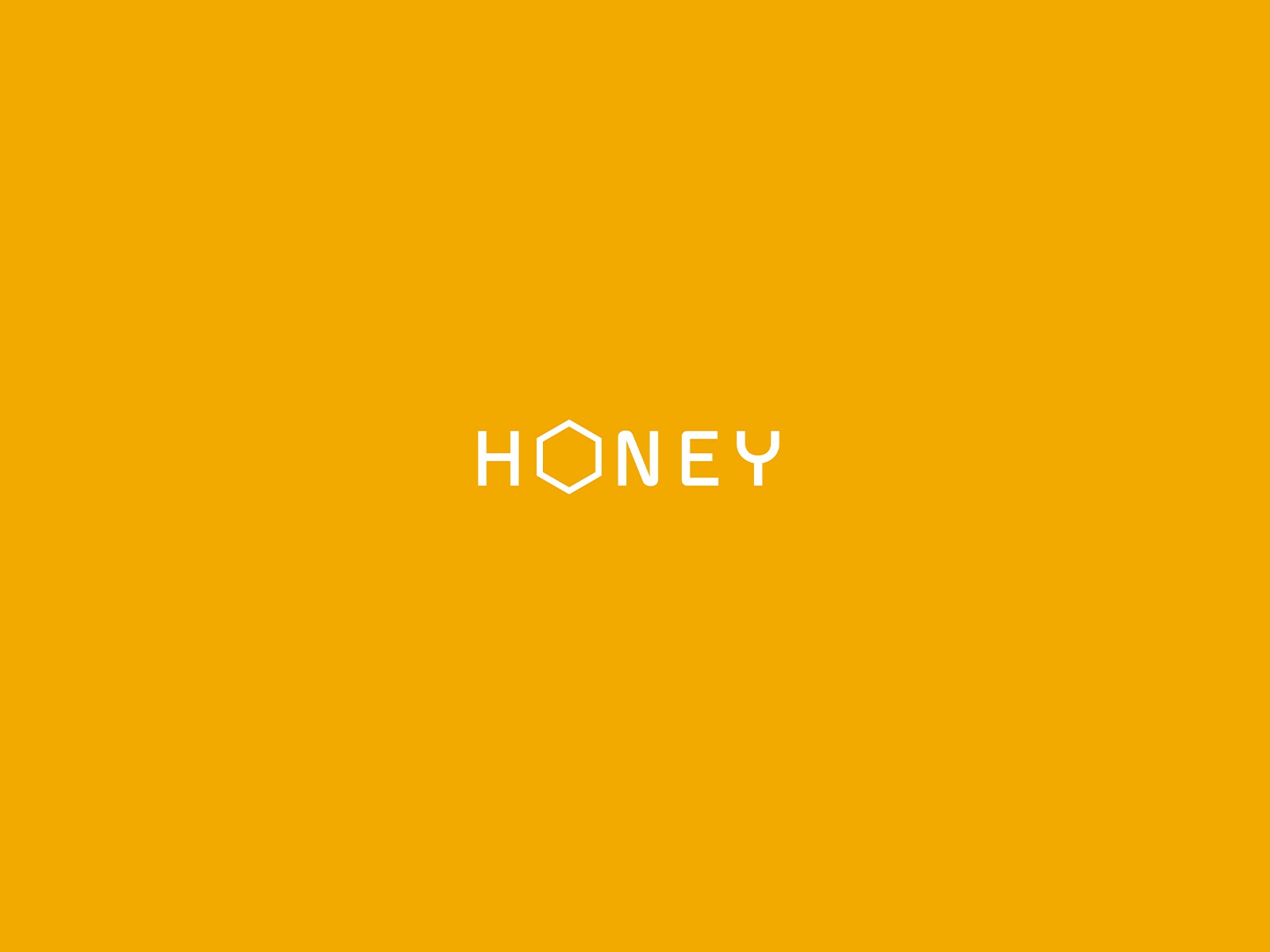 A honey logo with a honeycomb - Honey