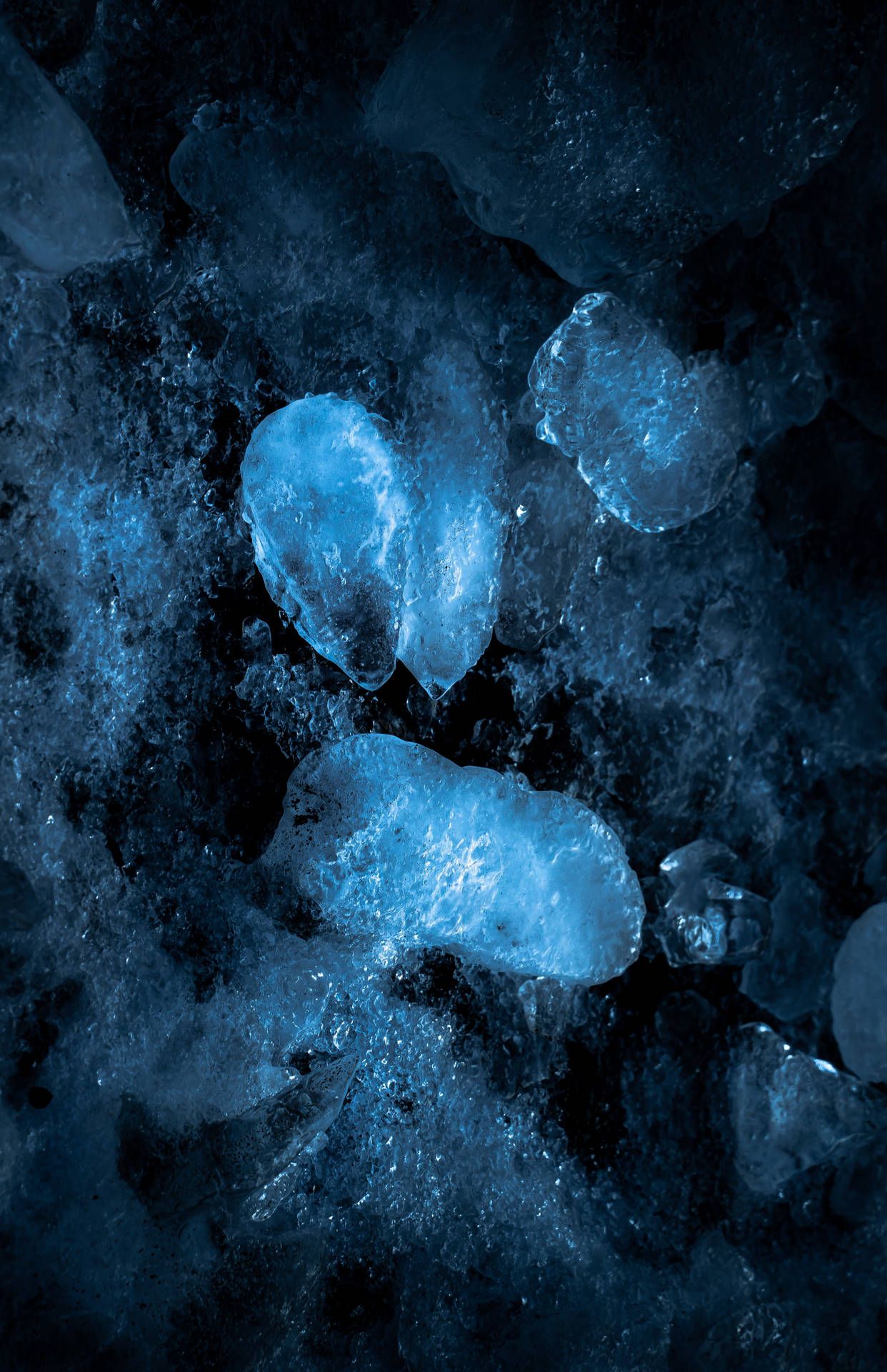Download Blue Ice Aesthetic Phone Wallpaper