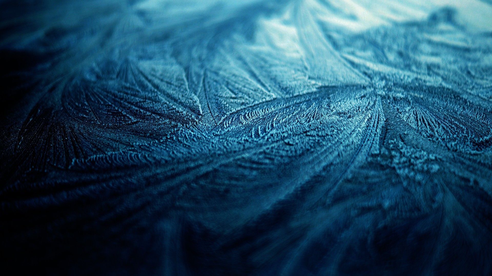 A close up of frost on a window pane - Ice