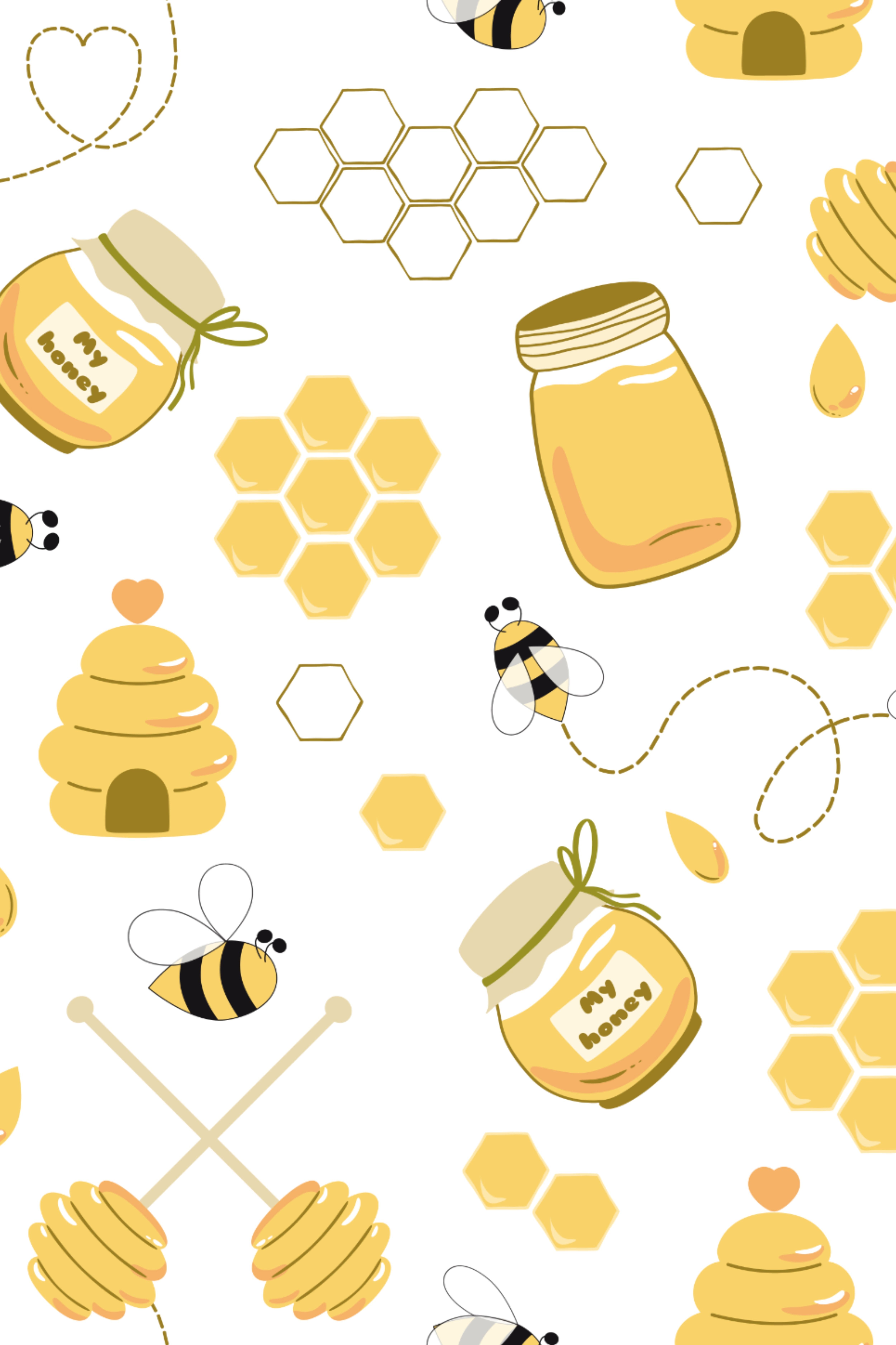 Cute Honeycomb Wallpaper