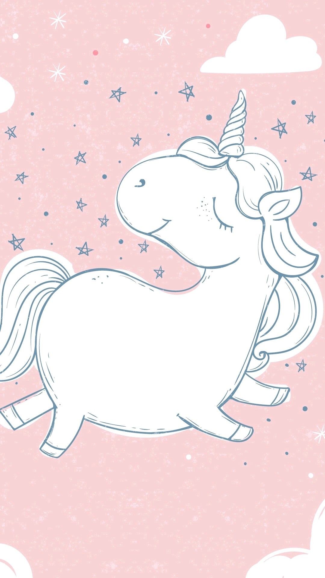 A cute unicorn is flying in the sky - Unicorn