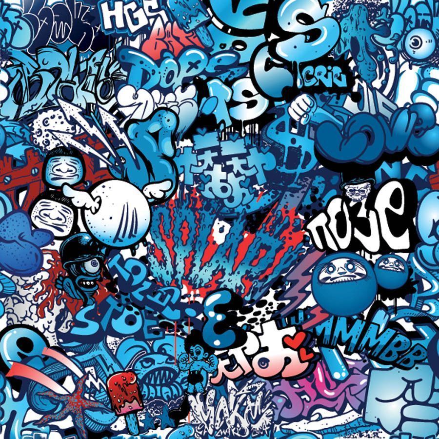 Blue Graffiti Wallpaper Free Blue Graffiti Background