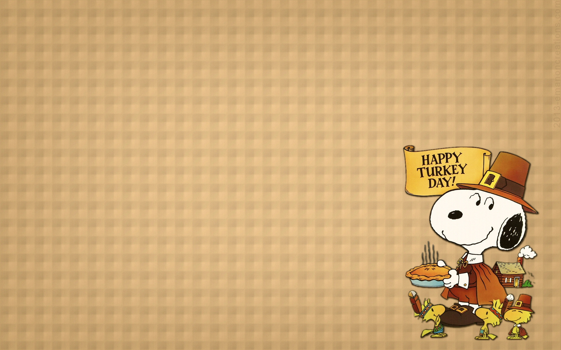 Snoopy thanksgiving background