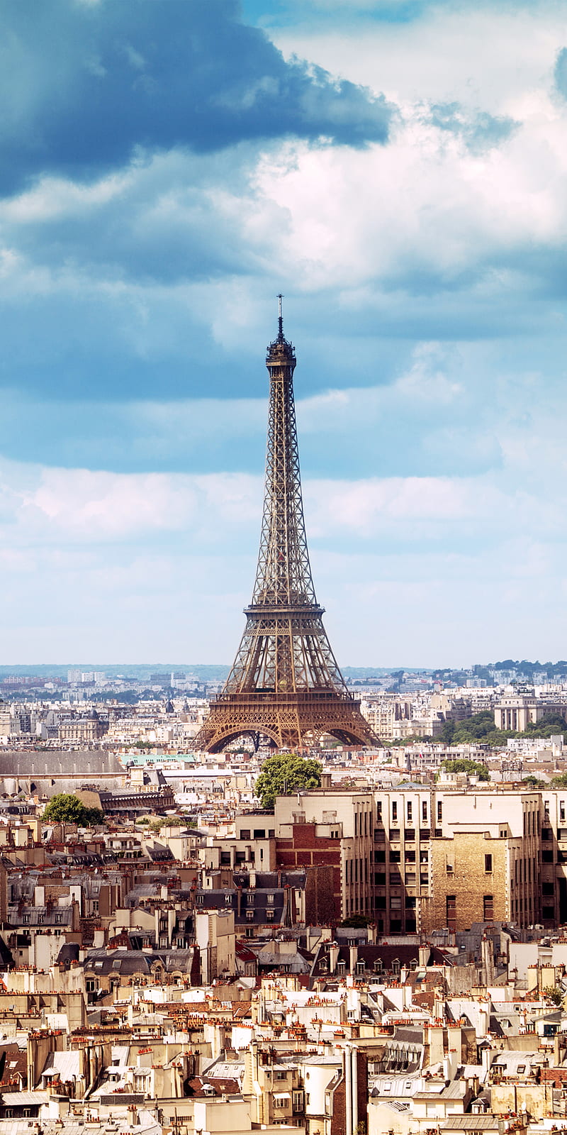 Eiffel Tower, city, france, landscape, paris, town, HD phone wallpaper