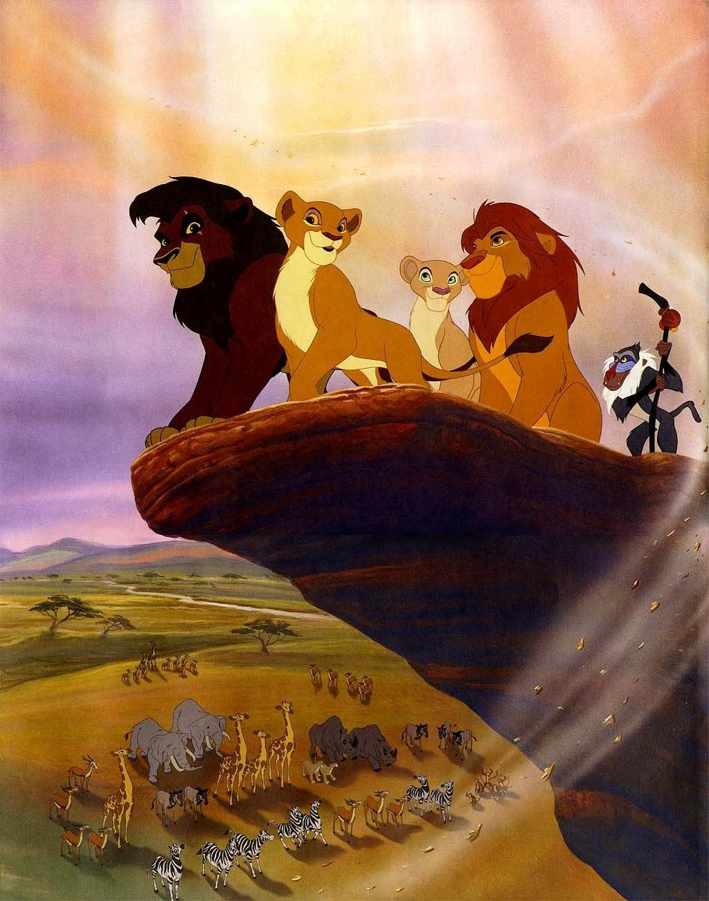 The lion king movie poster with a group of animals - The Lion King