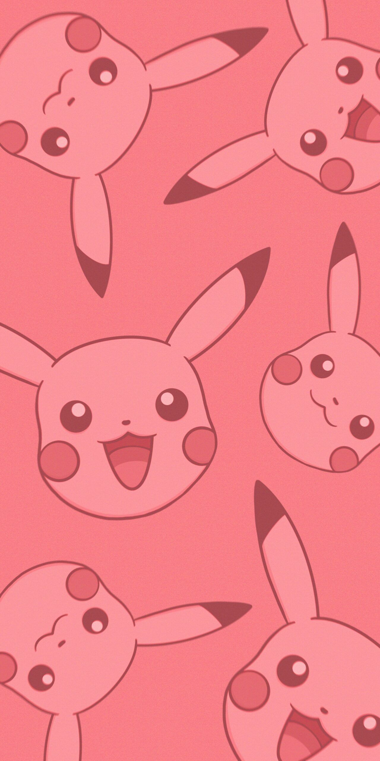 Pokémon Smiling Pikachu Pink Wallpaper