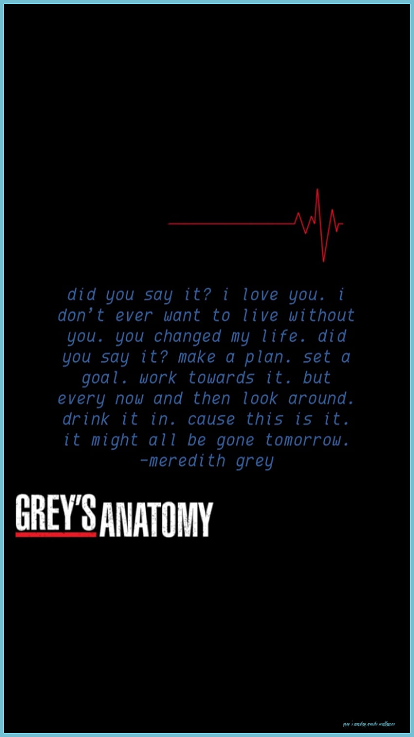 Greys anatomy HD wallpaper