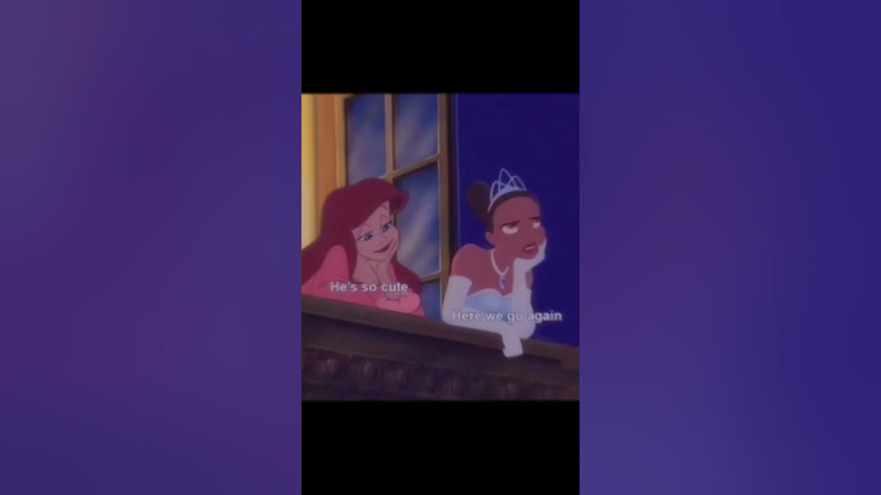Disney princesses in a scene from the movie - Ariel