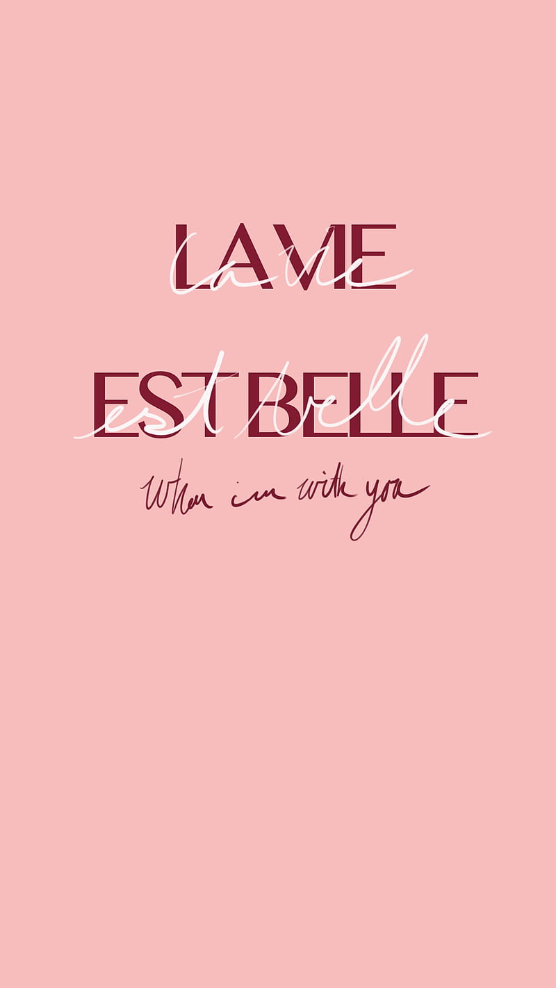 La Vie Est Belle, La, Love, SwishSwish, bonito, belle, french, girly, handwritten, HD phone wallpaper
