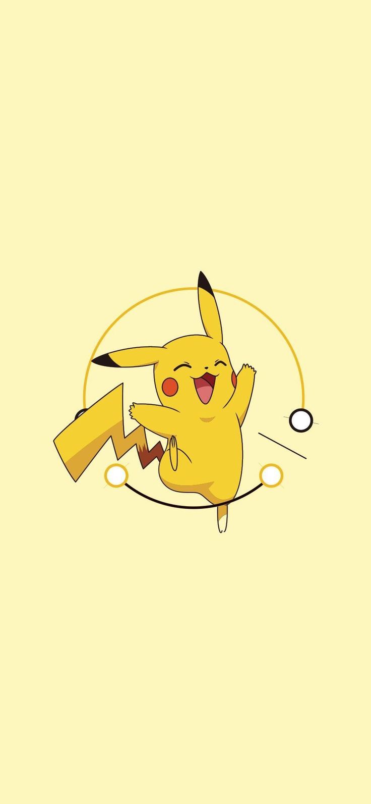 IPhone wallpaper of Pikachu with a ball of electricity - Pikachu