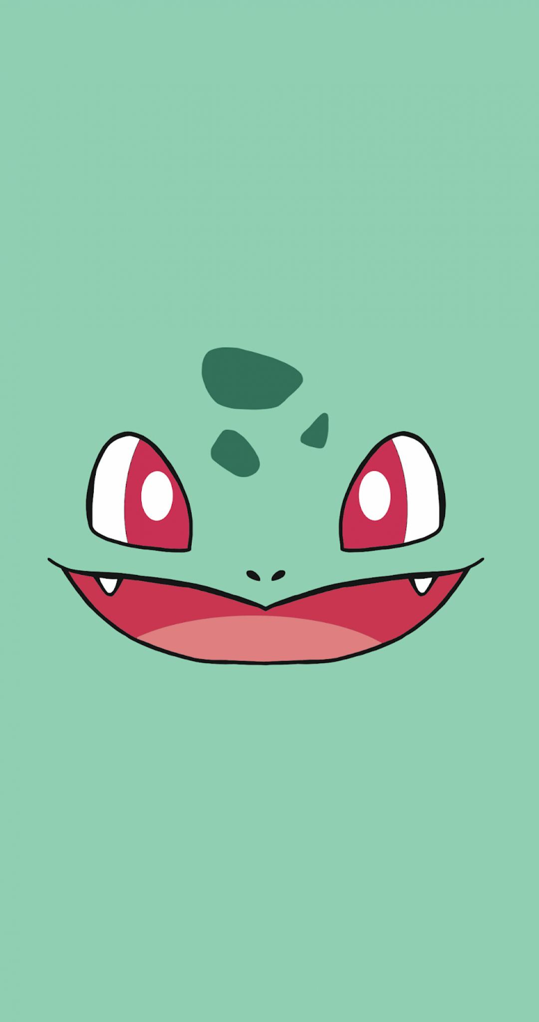 IPhone wallpaper with a picture of a cute green bulbasaur from Pokemon - Pikachu, Pokemon