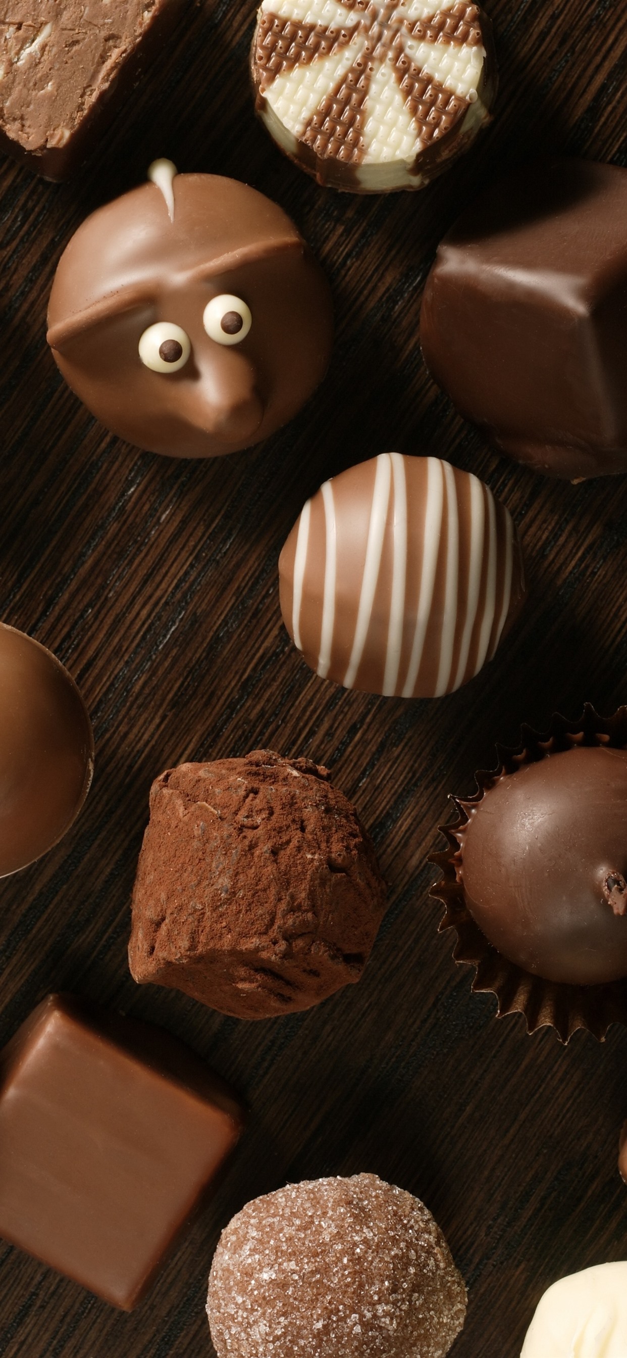 A table with many different types of chocolates - Chocolate