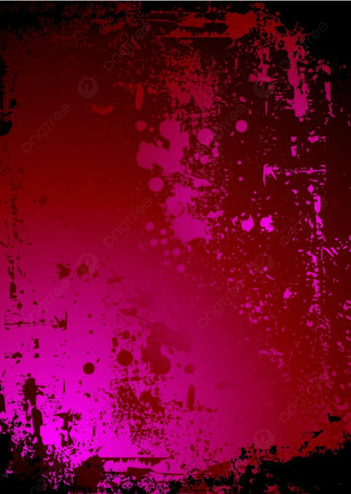 Grunge red and pink background with splashes of paint - Crimson