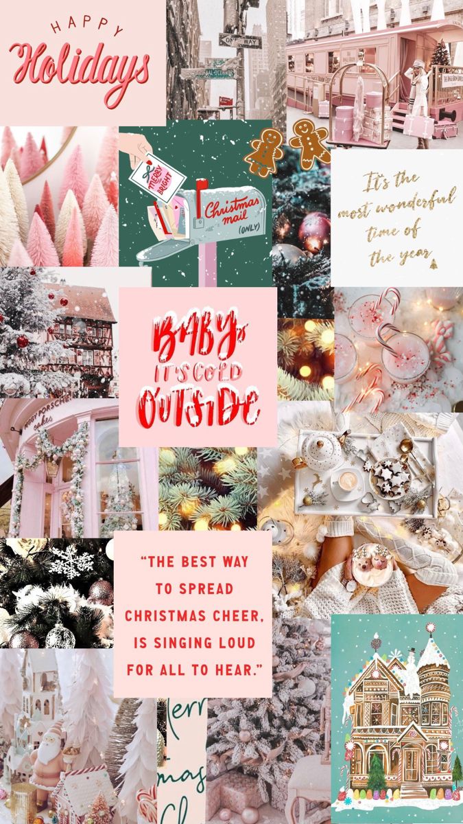 Holiday inspiration collage - White Christmas