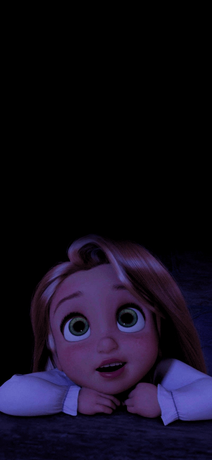 A cartoon character is laying on the ground - Rapunzel