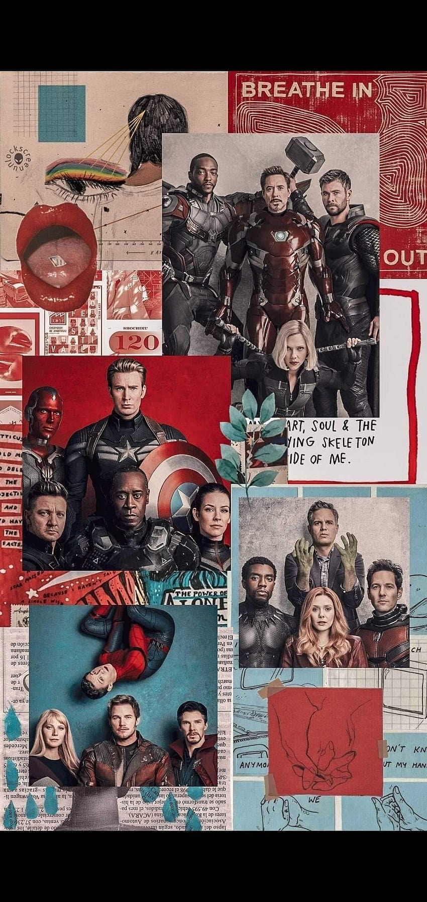 Collage of the avengers - Avengers