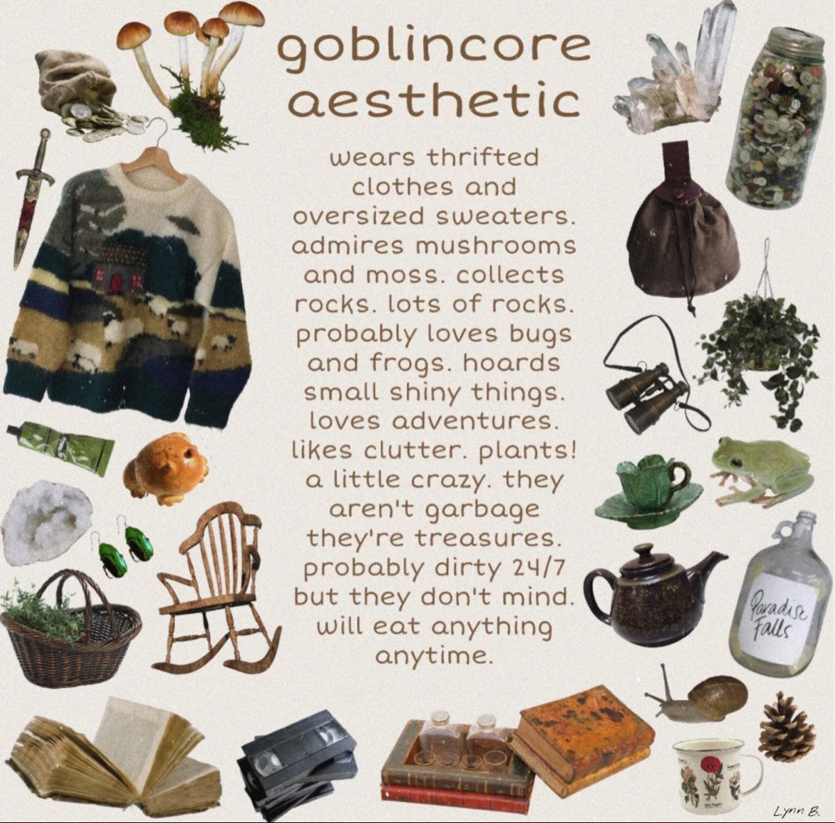 Goblicore. Goblincore aesthetic, Goblin, Goblin core