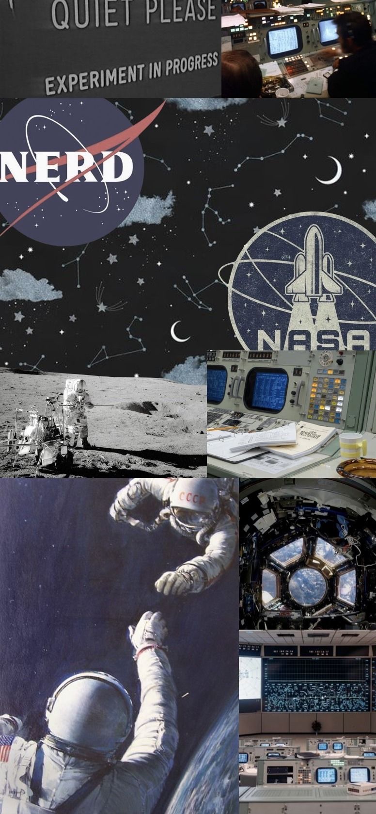 NERD, space, NASA, collage, photo, art, wallpaper, phone, background, aesthetic - Science, NASA
