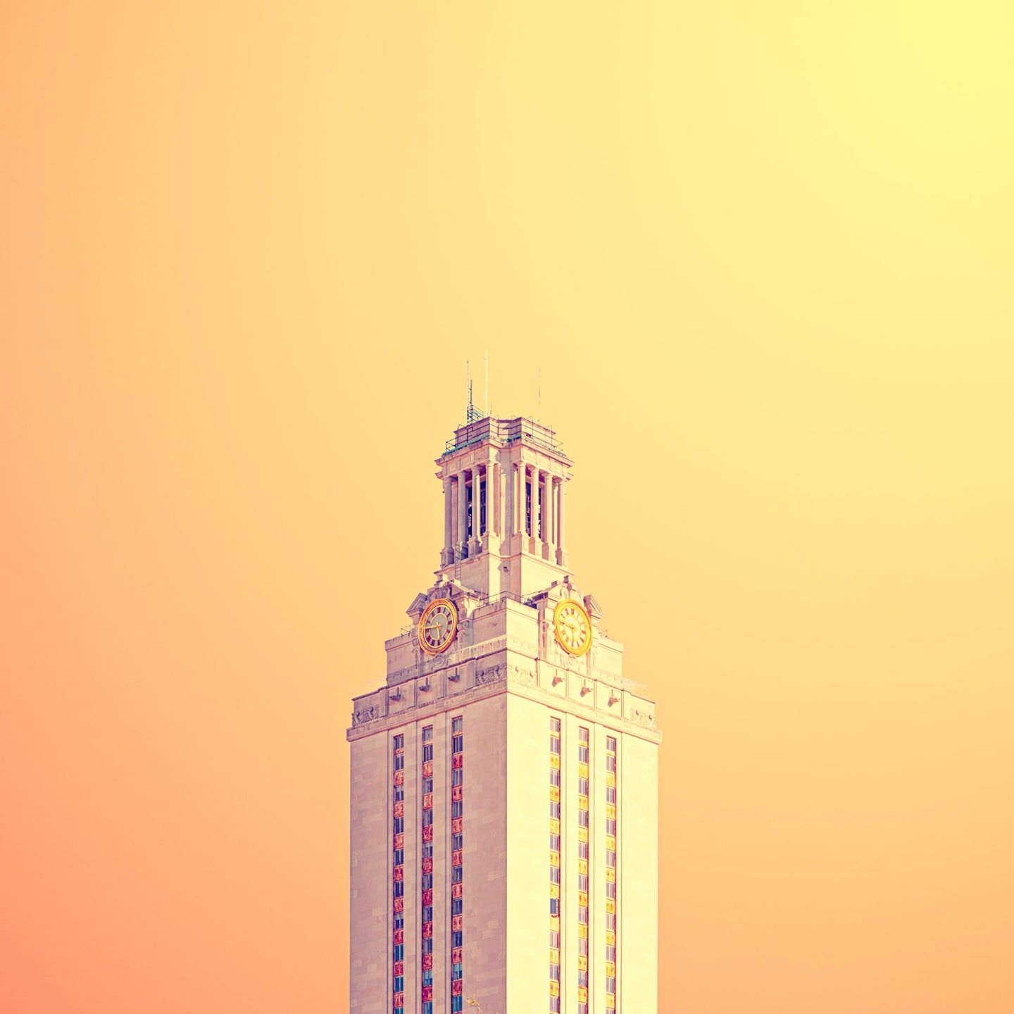 A tall building with clock tower on top - Texas