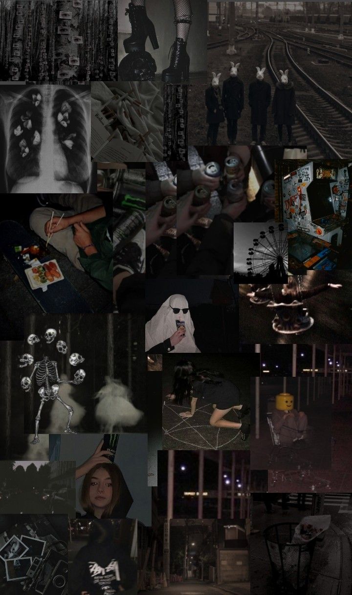 Grungecore collage. Emo wallpaper, Goth wallpaper, Edgy wallpaper