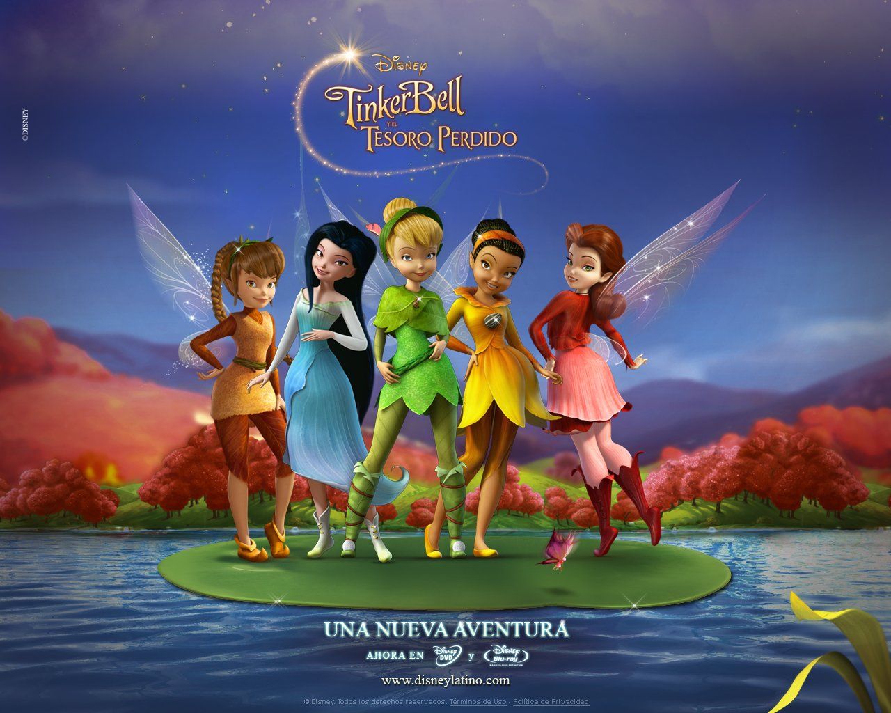 Tinker Bell and the Lost Treasure is a 2008 American computer-animated fantasy adventure film produced by Disney. - Tinkerbell