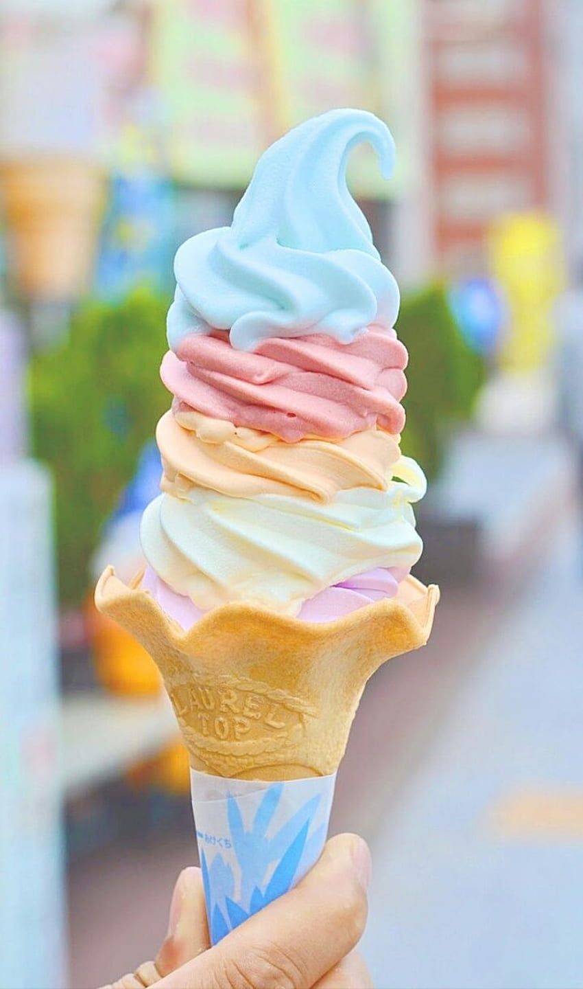 Ice Cream, Cute Pastel Ice Cream HD phone wallpaper