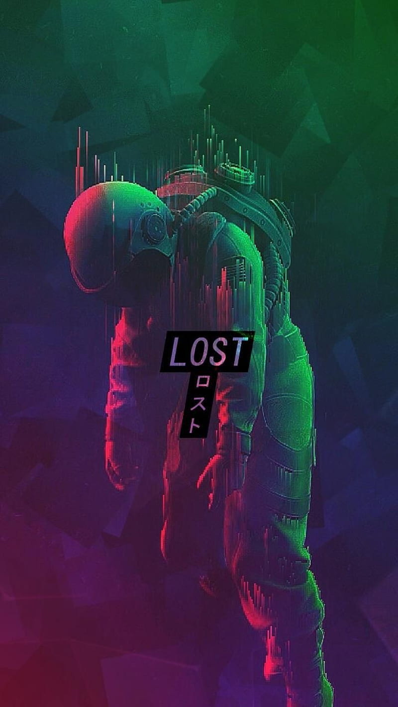 Lost astronaut, aesthetic, cool, HD phone wallpaper
