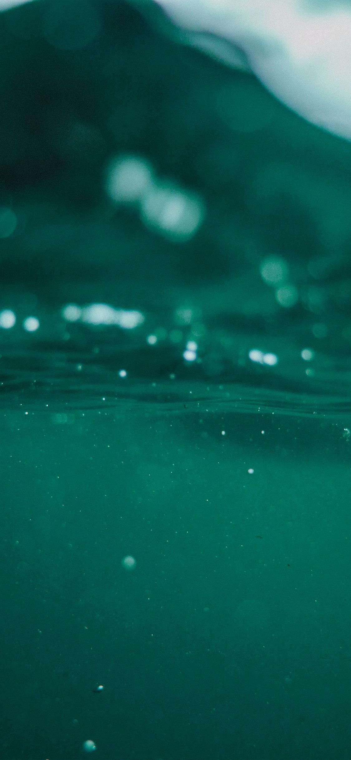 iPhone X wallpaper. under water green ocean summer bokeh sea