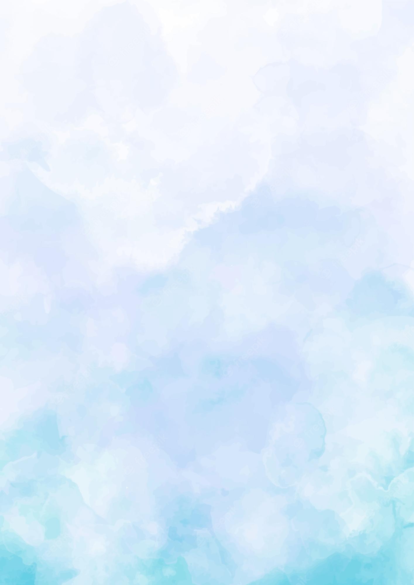 A soft watercolor background in blue and white. - Marble