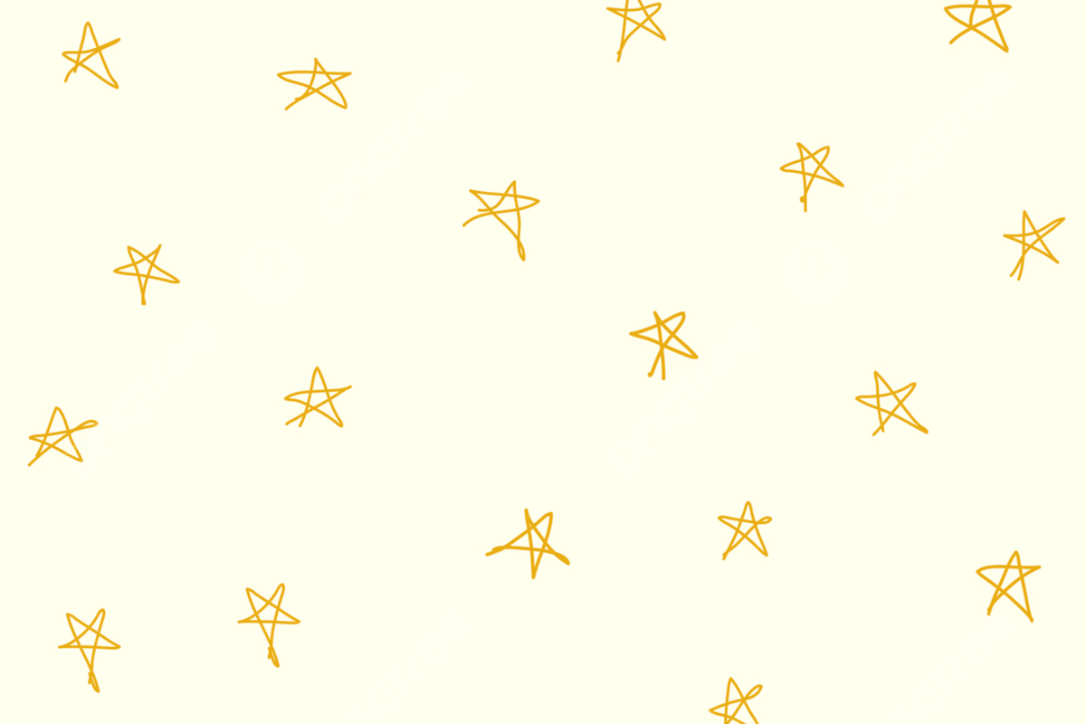 A pattern of stars on white background - Doodles