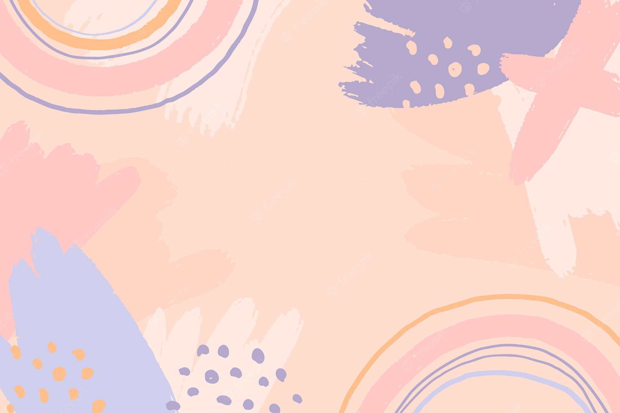 Abstract background with pink, purple and blue - Doodles