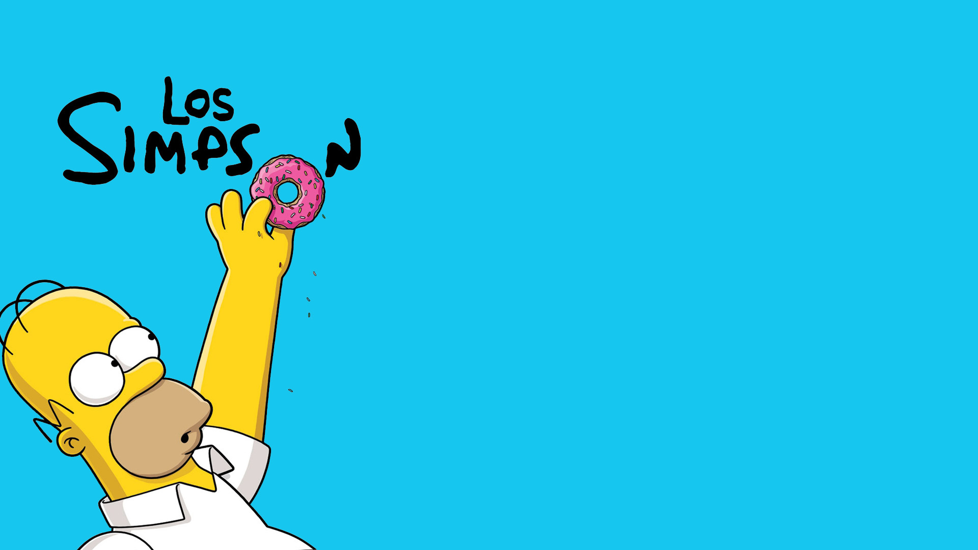 Homer Simpson with a donut wallpaper 2560x1440 - The Simpsons
