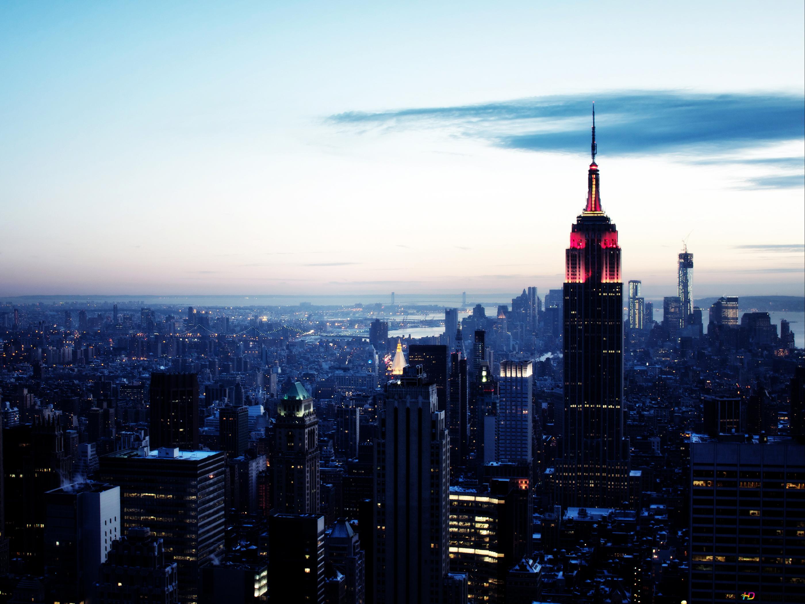 Empire State Building, New York 4K wallpaper download