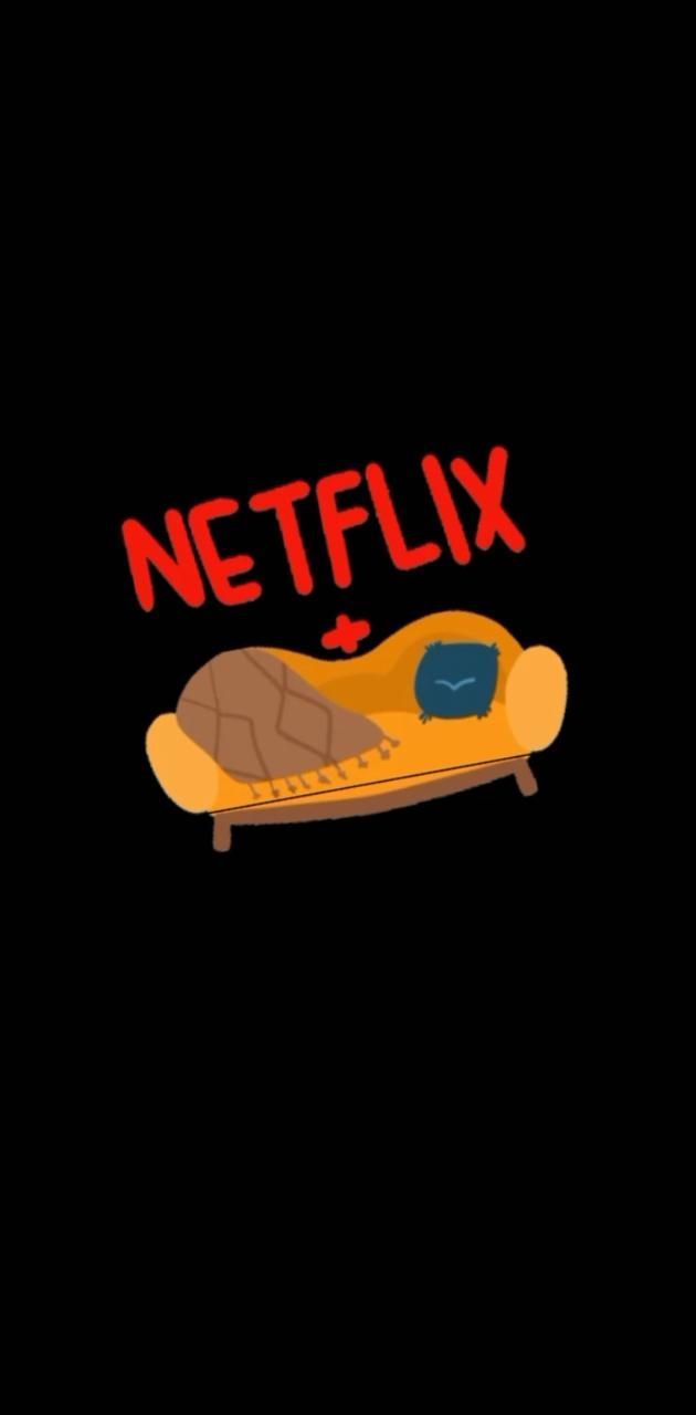 A black background with a yellow couch and a turtle on it. - Netflix