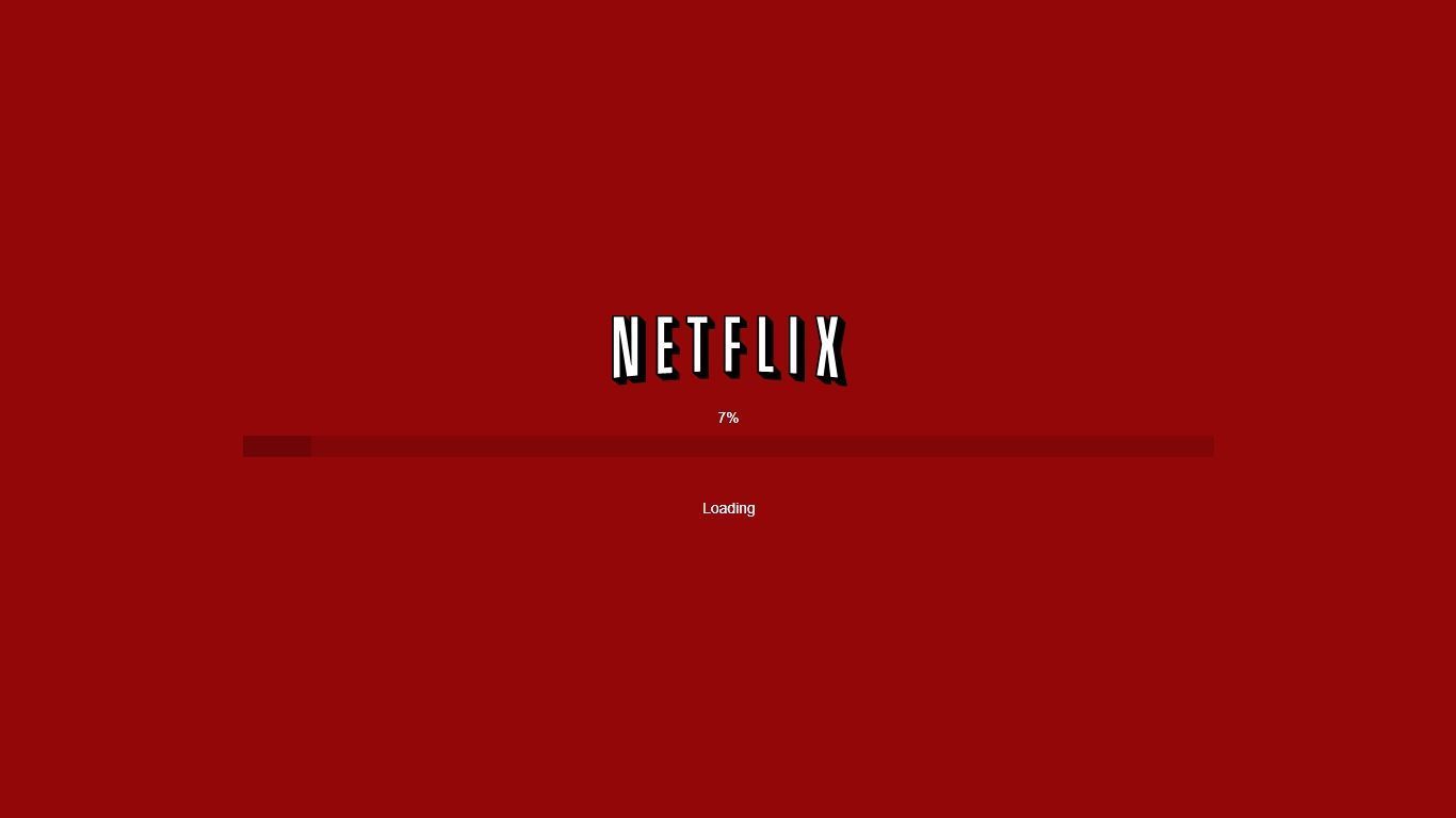 Netflix loading screen with the word Loading - Netflix