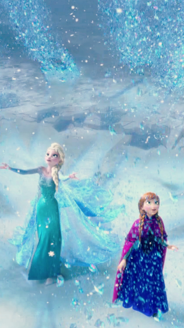 Frozen Elsa and Anna phone wallpaper the Snow Queen Photo