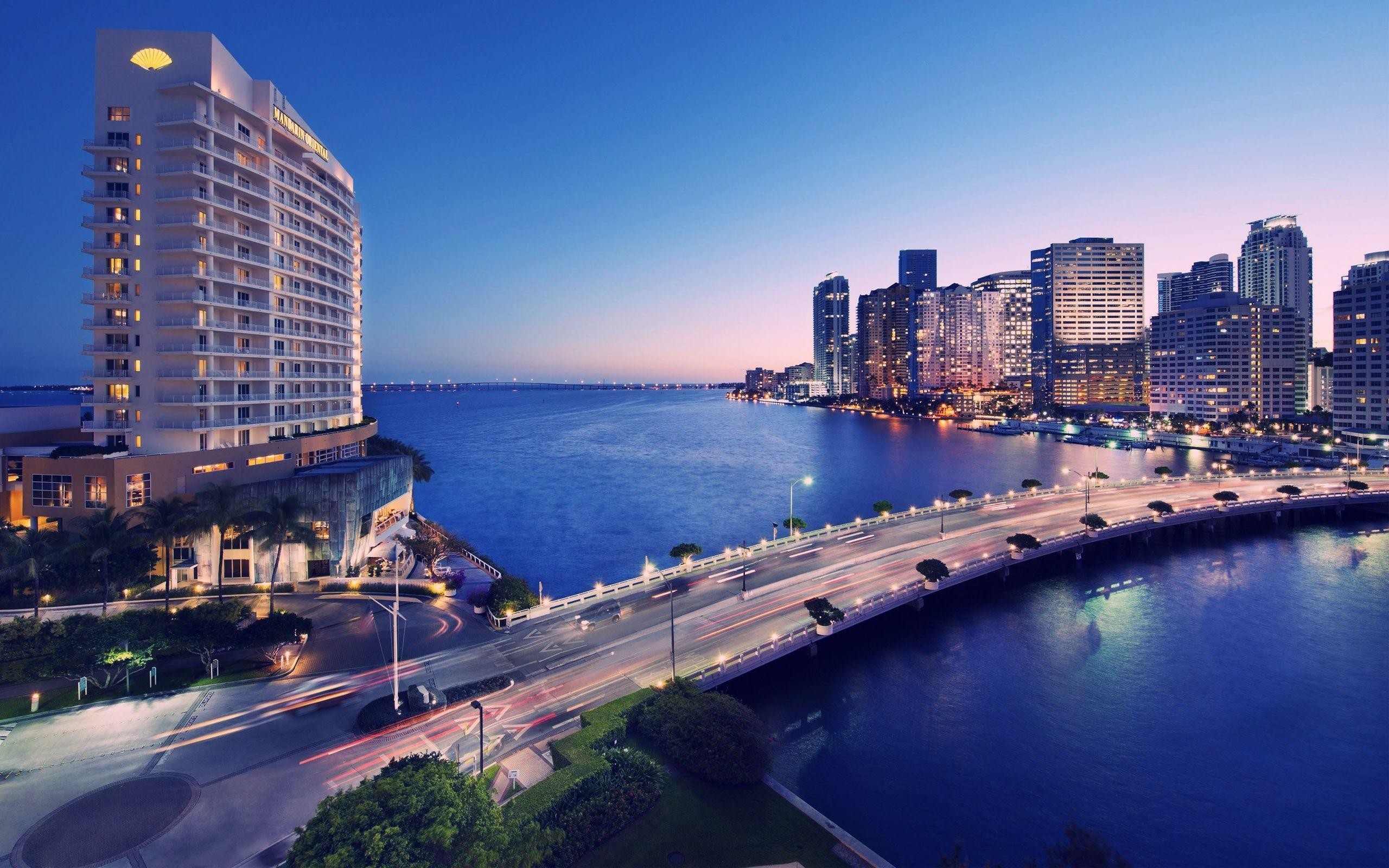 A city with buildings and water - Florida