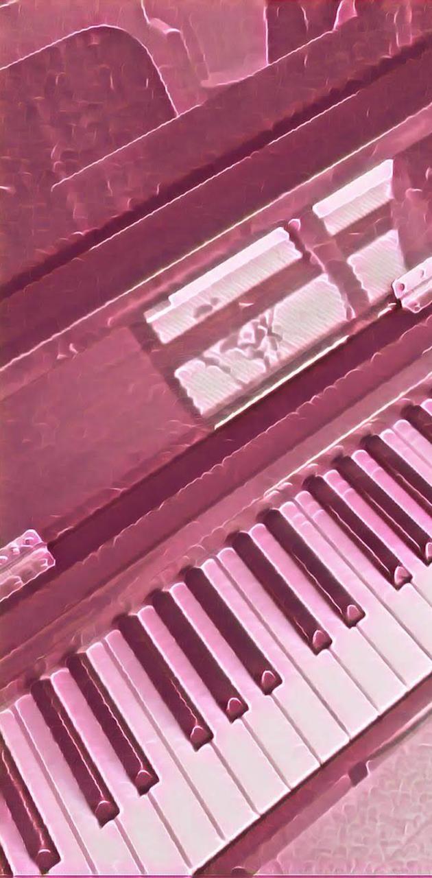 Pink Piano wallpaper